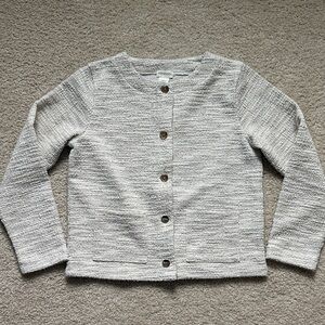 Crewcuts Textured cream & gold Cardigan, size 8